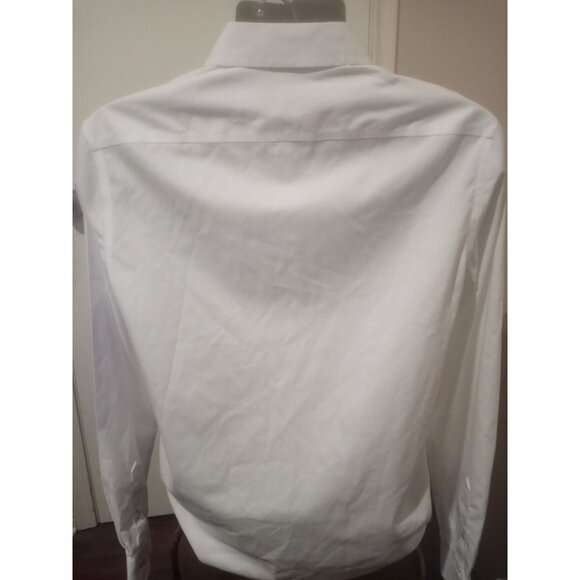 UNTUCKit Las Cases WF Men's Medium Tall Slim Fit White Long Sleeve Button Shirt - Picture 6 of 11